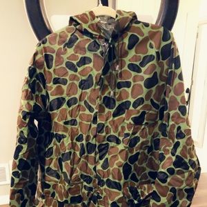 Vintage Sportsman Choice camouflage raincoat